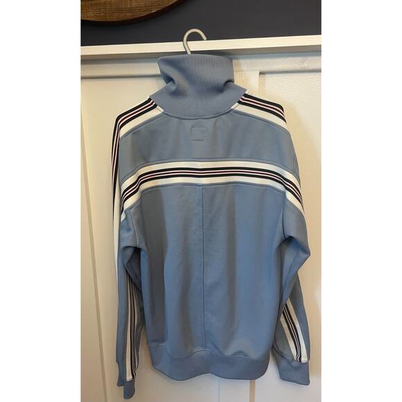 ROOTS Striped Track Jacket Zip Up Men’s Size Large Blue‎ and Maroon - Picture 7 of 7